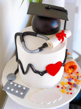 Load image into Gallery viewer, Graduation Cake (Nurse Theme)