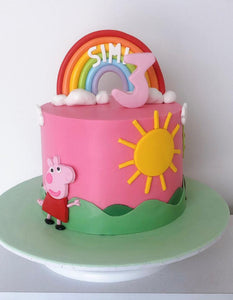 Peppa Pig Inspired Cake