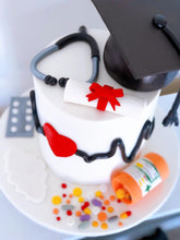 Load image into Gallery viewer, Graduation Cake (Nurse Theme)