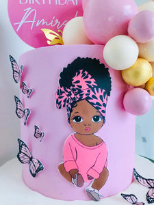 Afro Baby Cake