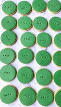 Load image into Gallery viewer, Circle Cookies with Name Stamp (24 Pieces) - Fondant Cookies